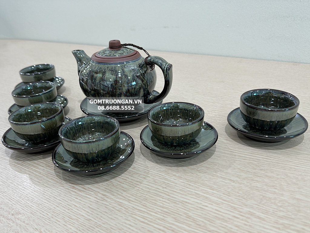 Bộ ấm trà tử sa Lục Thạch nghệ nhân Bát Tràng 3